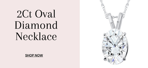 Diamond Oval Pendant